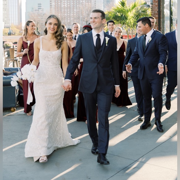 Jane Hill Airlie Wedding Gown - beaded - Size 8 and altered slightly to fit - Picture 2 of 6